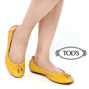 TOD'S トッズ BALLERINA DEE LACCETTO バレエシューズ パンプス ドライビングシューズ XXW0HI03460 0KE G211 イエロー