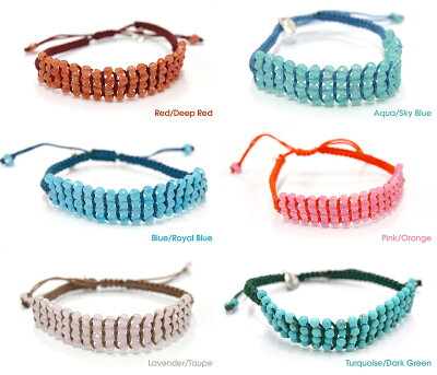 【正規品】【即納】CHANLUUチャンルー(CHANLUUチャンルー)BRACELETブレスレットBS3587全6色RED/BLUE/LAVENDER/AQUA/PINK/TURQUOISE