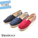 TOMS トムス（トムスシューズ） University Women's Classics ユニバーシティ クラシック レディース スリッポン 全3色 エスパドリーユ フラットシューズ