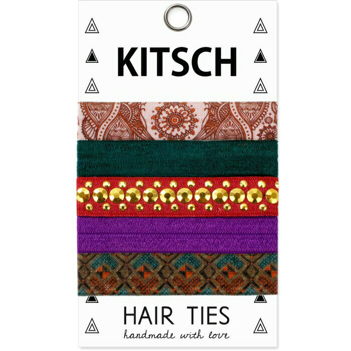  KITSCH キッチュ SOLID HAIR TIES ヘアゴム 5本セット Nirvana Hair Ties シュシュ ブレスレット