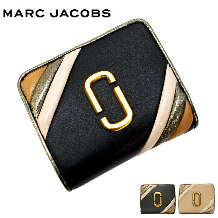 マークジェイコブス 財布（レディース） MARC JACOBS マークジェイコブス ザ グラム ショット シャイニー カラーブロック ミニ コンパクト ウォレット 全2色 L字ファスナー ミニ財布 S161L01RE21