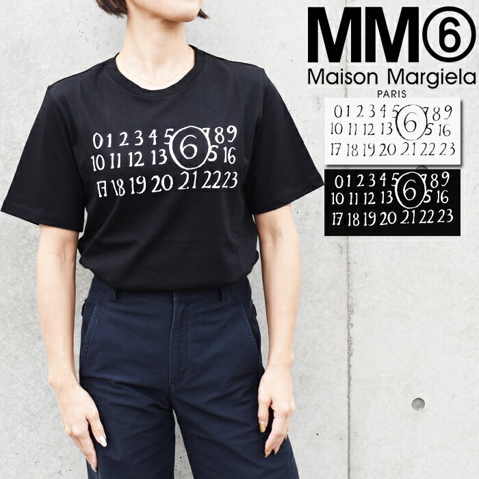 Rakuten - MM6 KIDS エムエムシックス メゾンマルジェラ キッズ レディース クルーネックTシャツ 全2色 M61020 MM02Y ※大人も着用可能 半袖 カットソー ロゴ エムエム 6 メゾンマルジェラ Maison Margiela