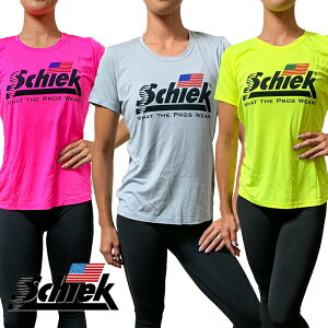 Schiek シーク レディース ドライTシャツ トレーニングウェア 全3色 筋トレ ジム