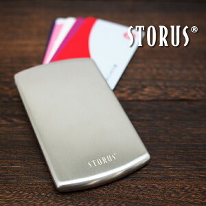 Storus ストラス スマートカードケース ステンレス製カード入れ 名刺入れ シルバー プレゼント Card Case Metal