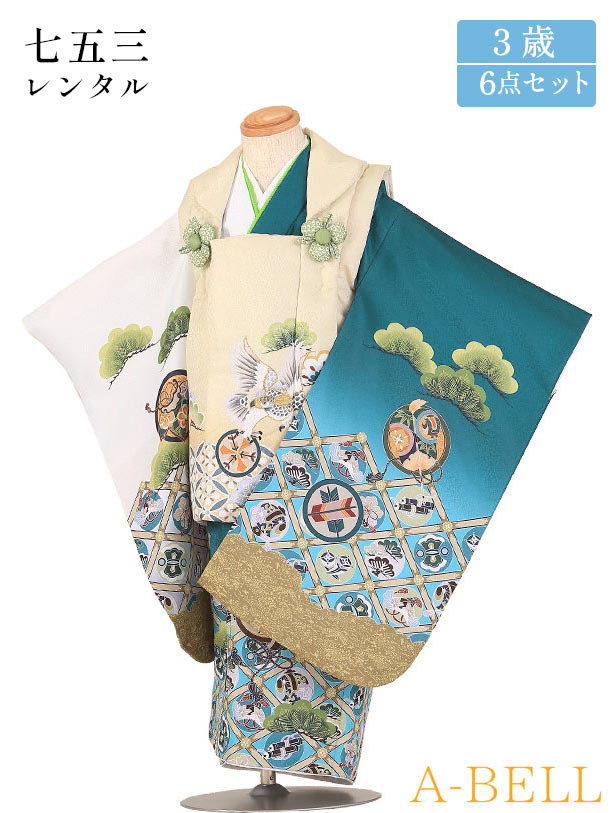 【レンタル】 七五三 着物 3歳 七五三 3歳 男の子 被布 七五三 男の子 レンタル 3歳 着物 被布 753 七五三 3歳レンタル 男の子 被布 753m 3saim 3saihihu 90-100mcm 紺系 H115