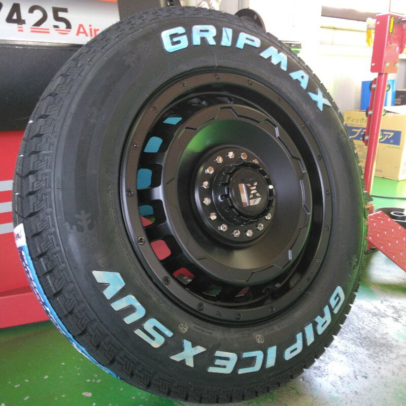 Rakuten - スタッドレス ジムニー シエラ タイヤホイールセット グリップマックス ICE-X 215/70R16 225/70R16 ホワイトレター 16インチ SwaGGer 新品4本セット