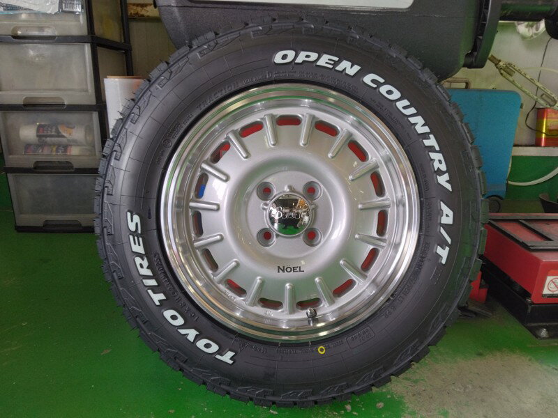 新品4本セット NV200 バネット デリカD3 タイヤホイールセット TOYO OPENCOUNTRY AT3 165/80R14 ホワイトレター 14インチ Bounty Noel