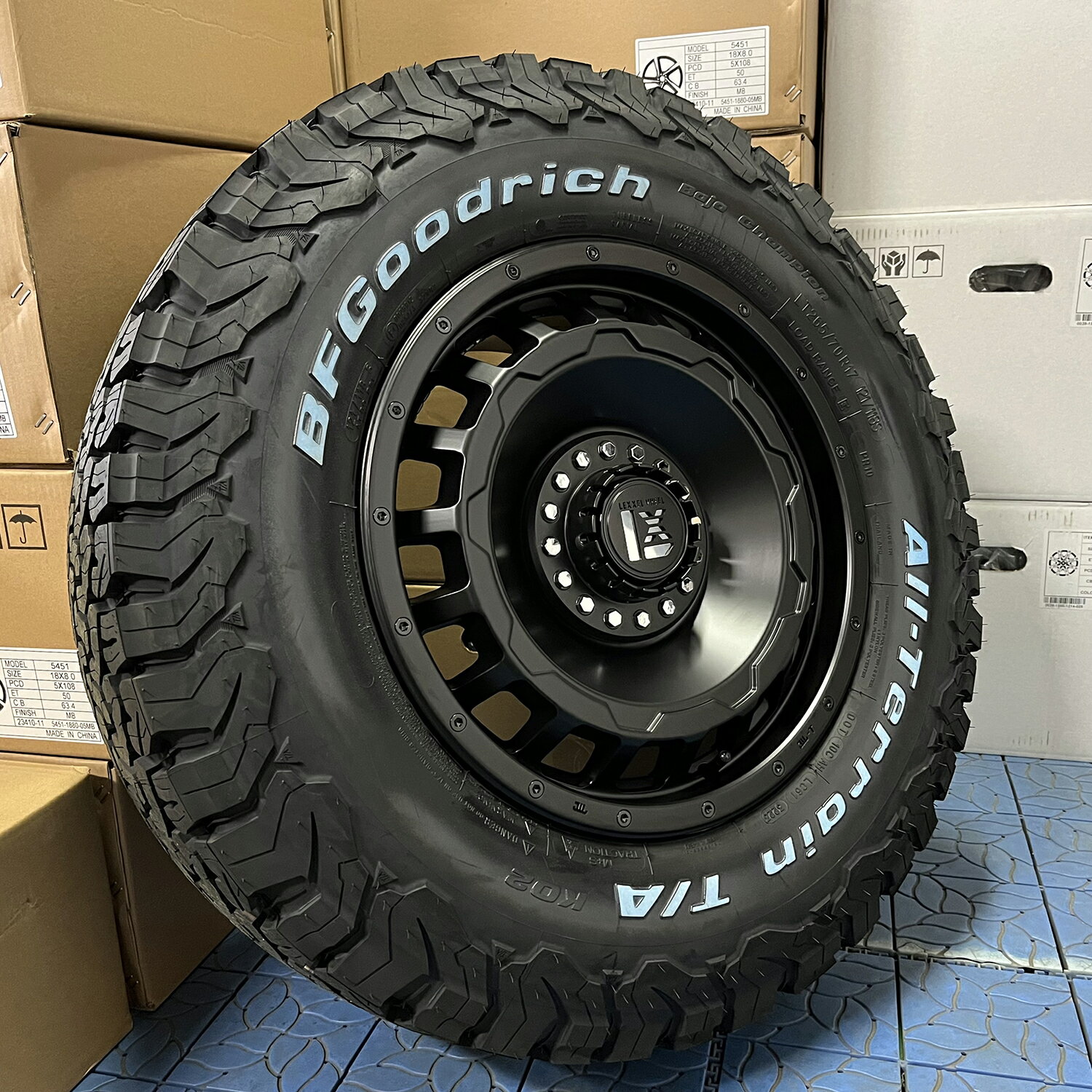 Rakuten - ラングラー JL JK 新品 タイヤホイール 4本セット 17インチ BF Goodrich KO2 265/65RR17 265/70R17 285/70R17 SwaGGer スワッガー ホワイトレター