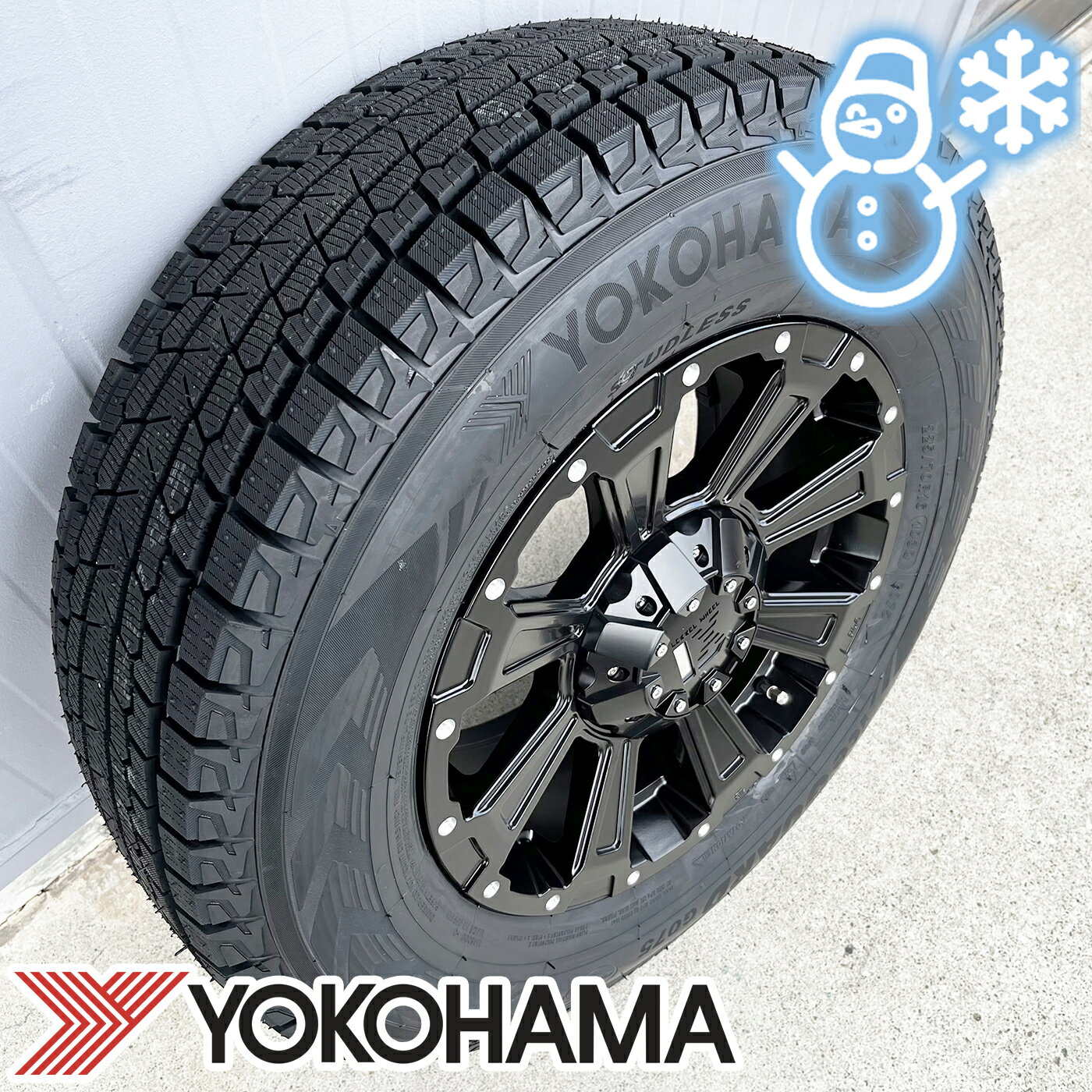 【カローラクロス】スタッドレスタイヤ YOKOHAMA アイスガード SUV G075 215/70r16 225/70r16 235/70r16 16インチ タイヤホイールセット DeathRock デスロック 4本セット