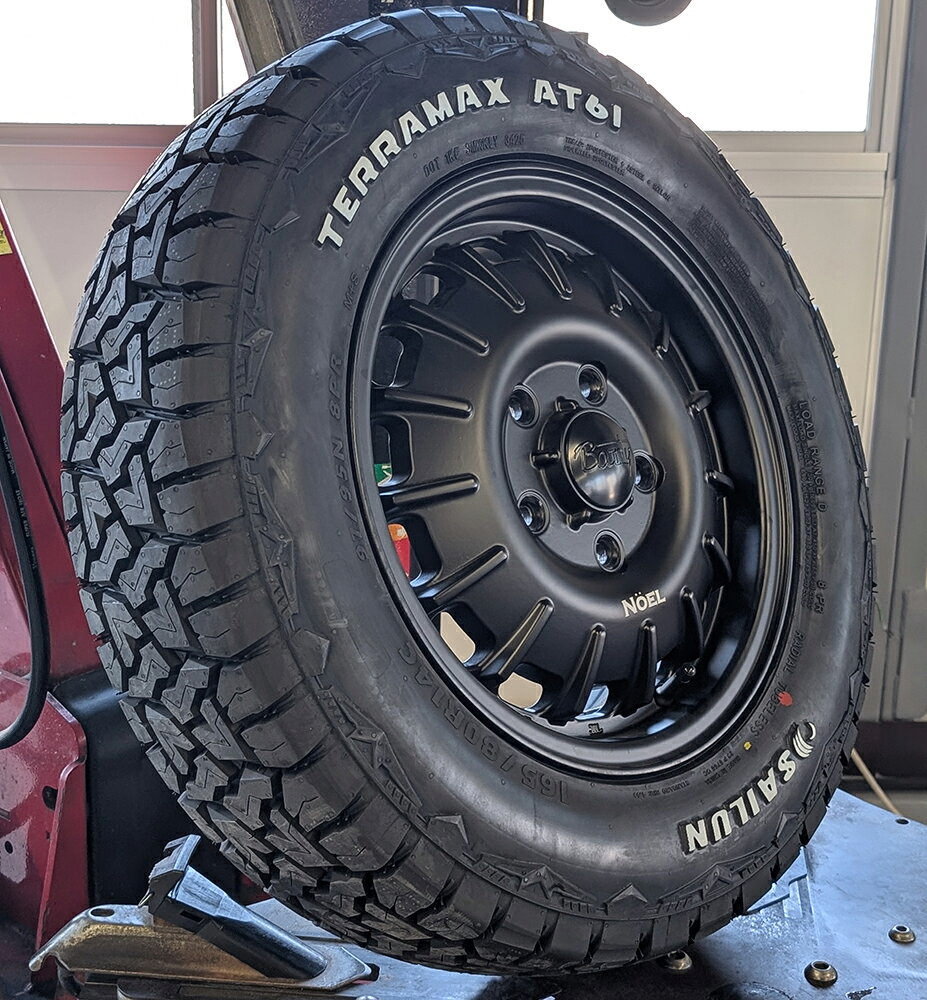 タウンエース ライトエース グランマックスカーゴ SAILUN TERRAMAX AT61 165/80R14 ホワイトレター 14インチ タイヤホイールセット
