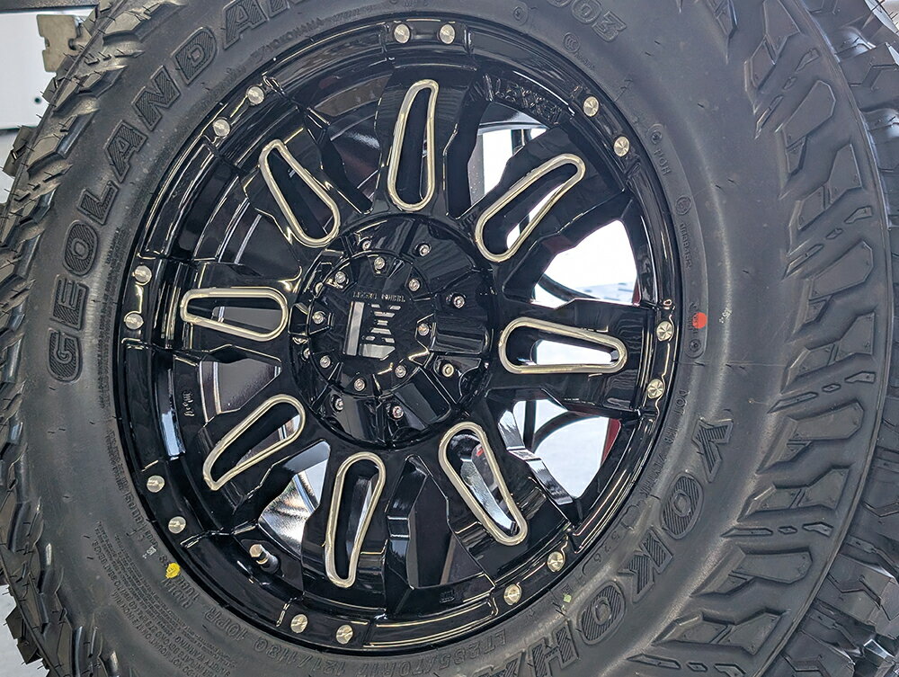 Rakuten - 数量限定 訳有トライトン パジェロ プラド ハイラックス サーフ FJクルーザー H3 17インチ LEXXEL Balano バレーノ ヨコハマ ジオランダー MT G003 265/70R17 275/70R17 285/70R17 265/65R17 タイヤホイール タイヤホイールセット