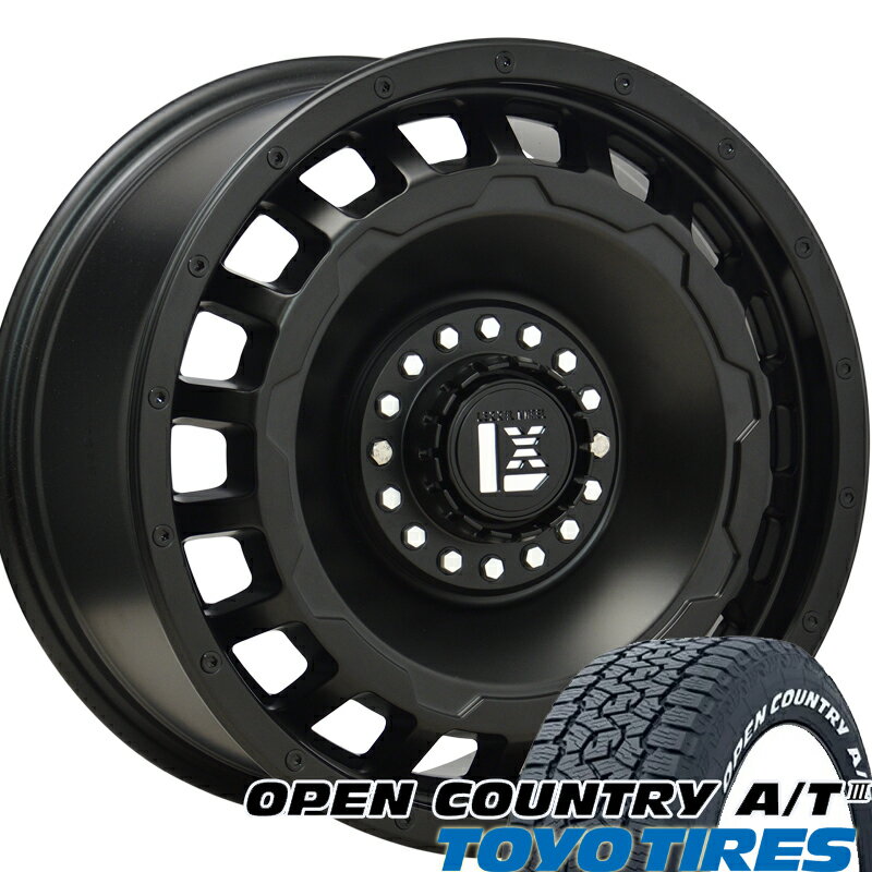 ジムニーシエラ JB74 16インチ LEXXEL SwaGGer スワッガー TOYO OPENCOUNTRY AT3 215/70R16 ホワイトレター