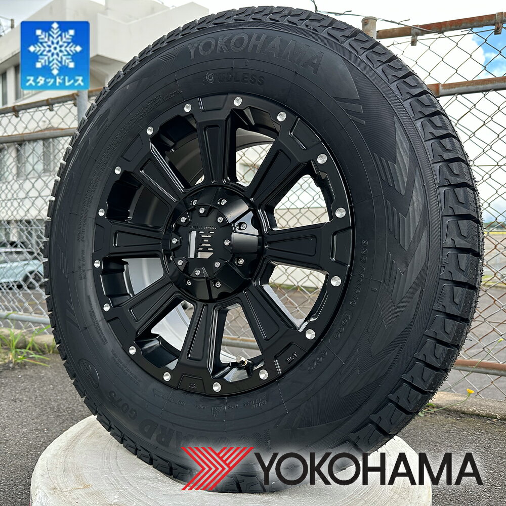 デリカd5 ステップワゴン アルファード RAV4 CX5 スタッドレスタイヤホイールセット ヨコハマ アイスガード SUV G075 215/70r16 225/70r16 235/70r16 16インチ タイヤホイールセット DeathRock 4本セット