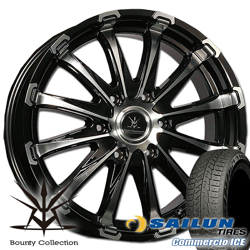 スタッドレス ハイエース200系 タイヤホイールセット SAILUN COMMERCIO ICE 215/60R17 17インチ BD12 タイヤホイール スタッドレスタイヤ ハイエース専用 ハイエース