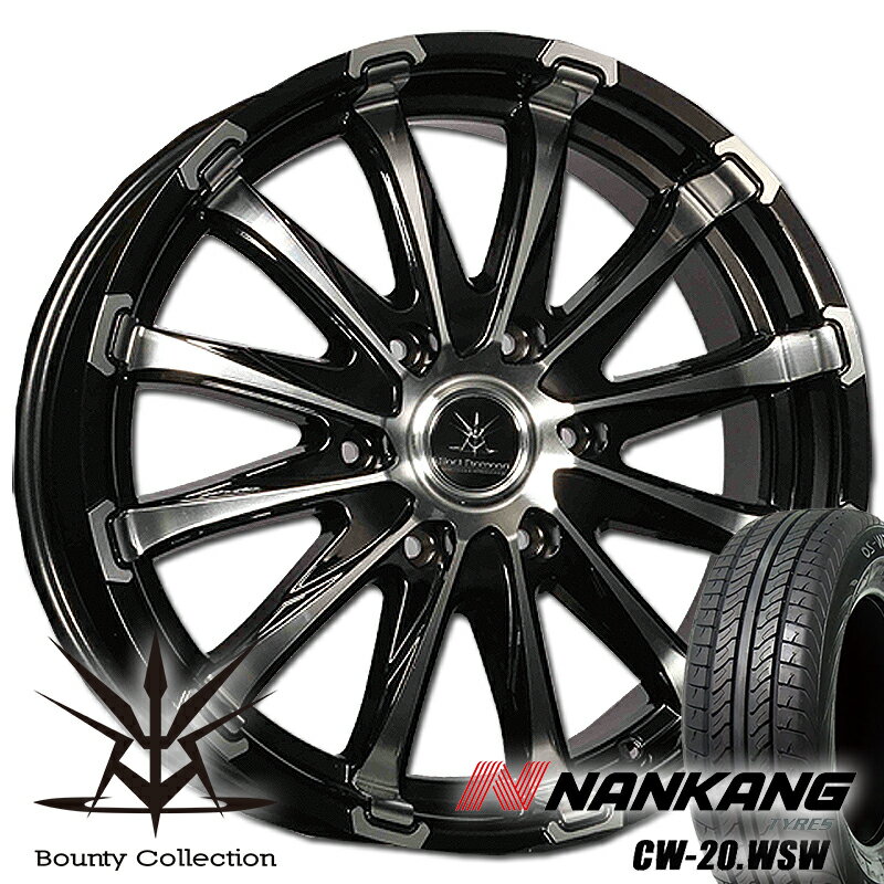 200系ハイエース 18インチ タイヤホイール 新品4本セット 車検対応 BD12 NANKANG CW20 225/50R18 107/105D