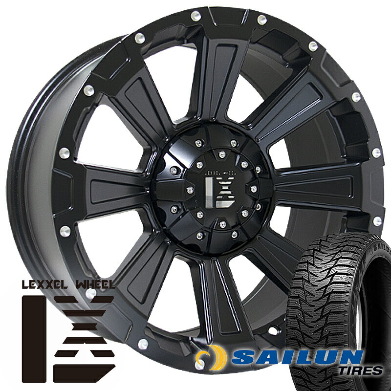 即納 ランクル300 LX600 スタッドレスタイヤホイールセット 17インチ LEXXEL DeathRock SAILUN WST3 265/65R17 265/70R17