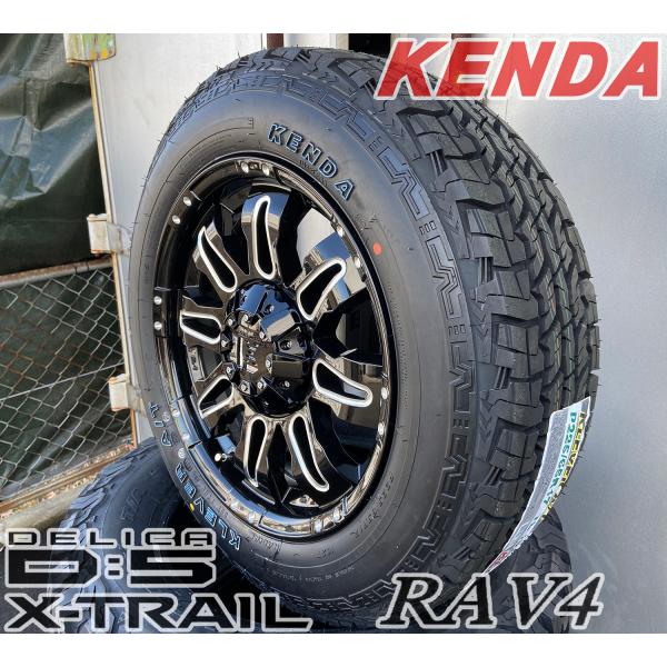 サマータイヤ デリカD5 エクストレイル RAV4 CX5 エクリプスクロス Balano KENDA KR28 225/65R17 新品タイヤホイールセット 17インチ