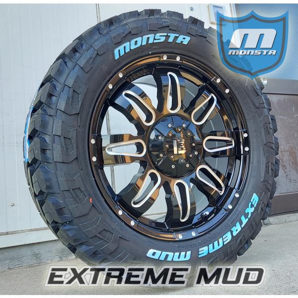 マッドタイヤ ランクル 100系 200系 セコイア タンドラ LX570 20インチ 新品タイヤホイールセット MONSTA EXTREME MUD 33x12.50R20 35x12.50R20