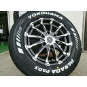 200系ハイエース タイヤホイール YOKOHAMA PARADA ホワイトレター 215/65R16 車検対応 16インチ BD12