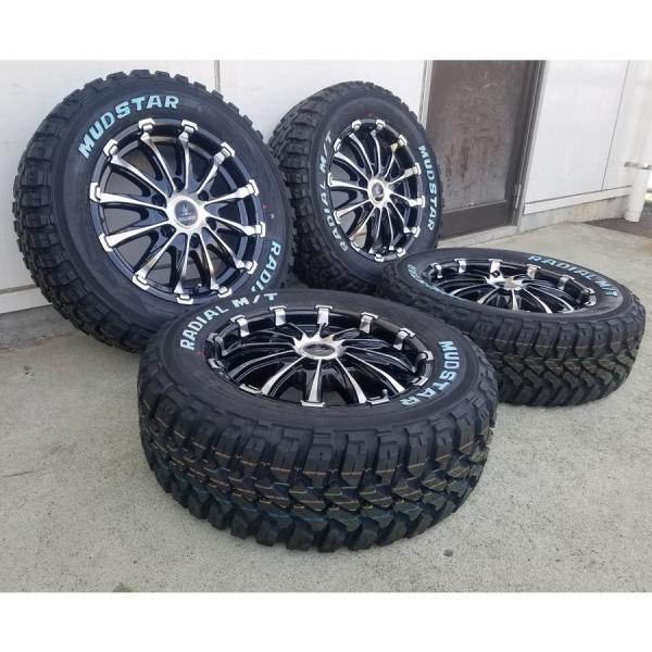 車検対応 200系ハイエース レジアスエース タイヤホイールセット 16インチ バウンティコレクション BD12 MUDSTAR Radial MT 215/65R16 ホワイトレター
