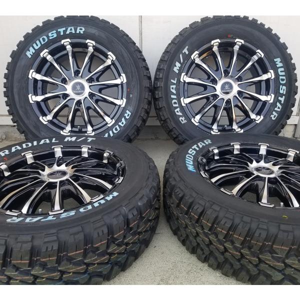 200系ハイエース レジアスエース タイヤホイールセット 17インチ Bounty Collection BD12 MUDSTAR Radial M/T マッド 215/60R17 車検対応