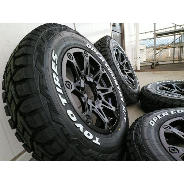 5月入荷 ジムニー JB23 JB64 16インチ タイヤ ホイールセット 人気 BDX08 トーヨー オープンカントリー RT 185/85R16 ホワイトレター