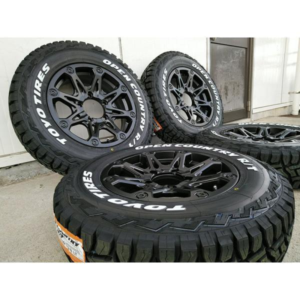 Rakuten - 新品/4本 ジムニー サマータイヤ トーヨータイヤ オープンカントリー RT 185/85R16 ホワイトレター 16インチ ホイールセット BDX08