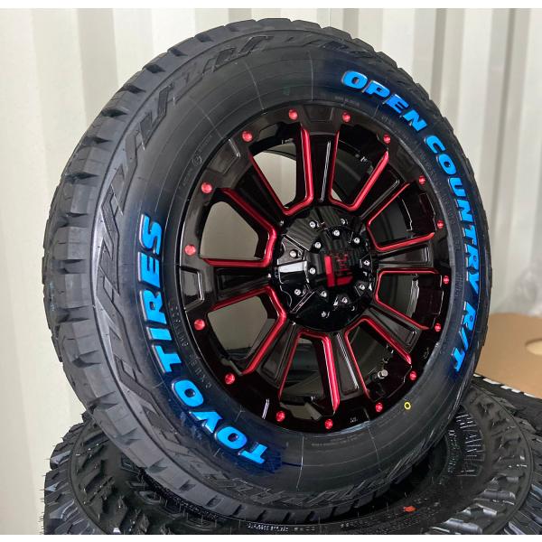 デリカD5 エクストレイル CHR ジューク CX5 タイヤホイールセット 16インチ DeathRock デスロック トーヨー オープンカントリー RT 235/70R16 ホワイトレター