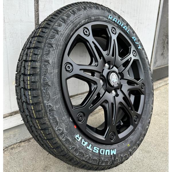 10月下旬入荷 アゲトラ 15インチ 軽トラ　MUD-Xハスラー タフト ウェイク エブリィ アトレーワゴン ハイゼット 15インチ マッドスター ラジアル AT 165/60R15 ホワイトレター