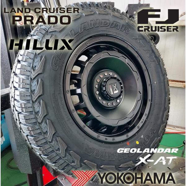 トライトン パジェロ プラド ハイラックス サーフ FJクルーザー H3 17インチ LEXXEL SwaGGer スワッガー ヨコハマ ジオランダー X-AT 265/70R17 265/65R17 285/70R17 295/70R17 タイヤホイール タイヤホイールセット