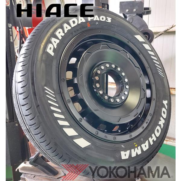 Rakuten - 100系ハイエース エルグランド 16インチ タイヤホイールセット LEXXEL WHEEL SwaGGer ヨコハマタイヤ パラダ 215/65R16 車検対応 ホワイトレター