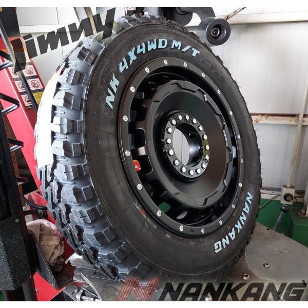 ジムニー JB23 JB64 JA11 JA12 JA22 タイヤホイール 16インチ ナンカン FT9 175/80R16 ホワイトレター 4本セット