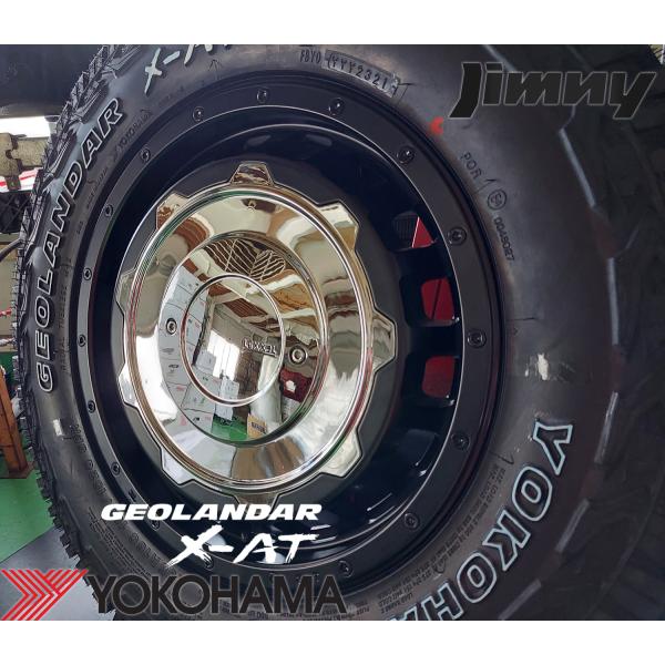 Rakuten - サマータイヤ JB64 JB23 JB22 JA12 JA11 ジムニー LEXXEL SwaGGer Old style 新品タイヤホイール4本セット ヨコハマ ジオランダー X-AT 195R16 ホワイトレター