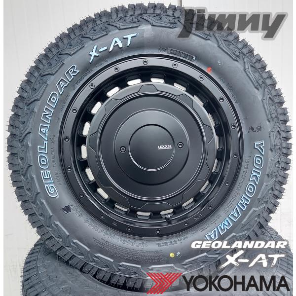Rakuten - サマータイヤ JB64 JB23 JB22 JA12 JA11 ジムニー LEXXEL SwaGGer Old style 新品タイヤホイール4本セット ヨコハマ ジオランダー X-AT 195R16 ホワイトレター