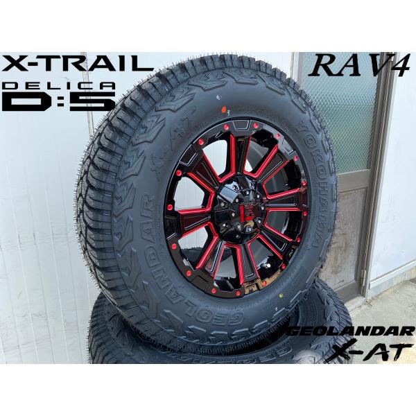 新色 LEXXEL DeathRock デリカD5 エクストレイル クロスロード RAV4 CX5 16インチ ヨコハマ ジオランダー X-AT 235/70R16