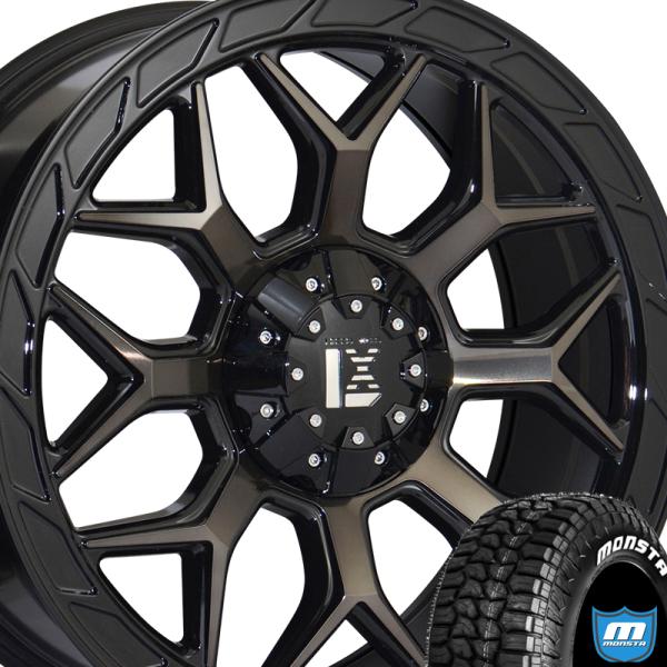 JL JK ラングラー グラディエーター 20インチ LEXXEL InFerno MONSTA RT ハイブリッド 275/55R20 285/50R20