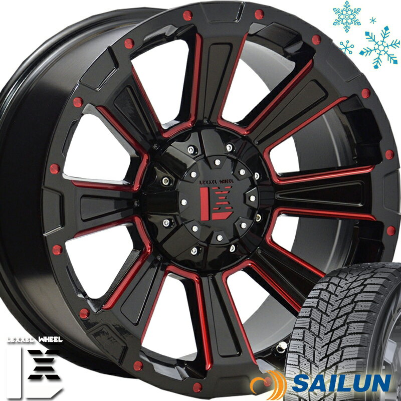 即納 デリカD5 エクストレイル アウトランダー RAV4 スタッドレスタイヤホイールセット 16インチ LEXXEL DeathRock SAILUN WSTX 215/70R16 225/70R16