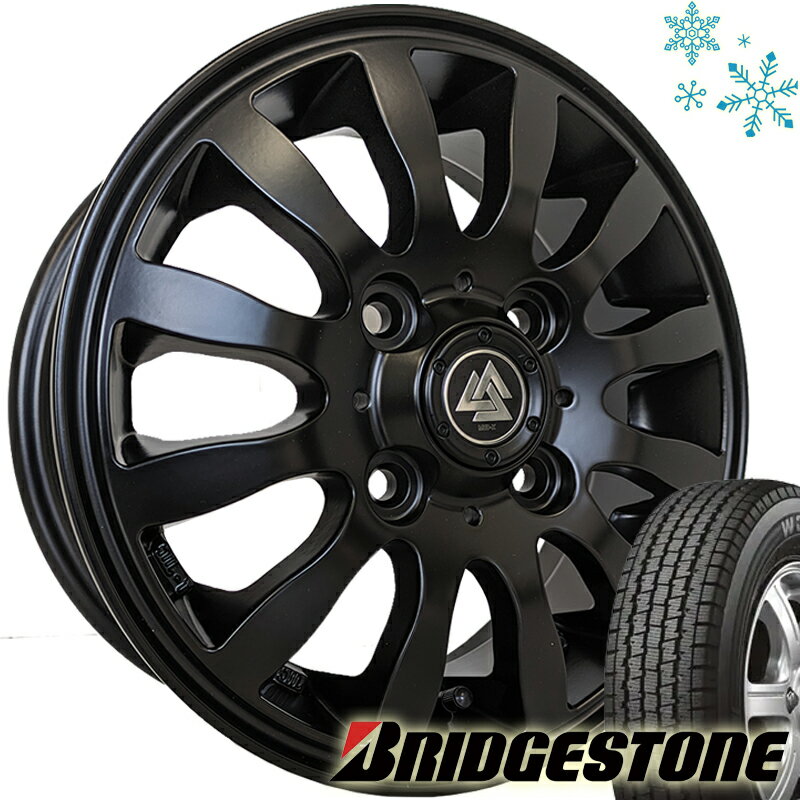 スタッドレス N-VAN アクティ ハイゼット アトレー クリッパー キャリィ 12インチ ブリヂストン W300 145R12 145/80R12 80/78N タイヤホイール