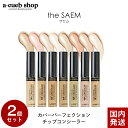 【マラソンSALE】2本セット セム コンシーラー ザセム カバー パーフェクション チップ コンシーラー the SAEM 全14色 韓国コスメ コンシーラー 下地 メイクアップ ベース イエベ ブルベ ハイライト 影 シャドウ 輪郭 立体 小顔 メイク UV 定形内 発送