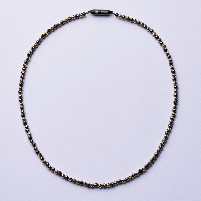 磁気ネックレス アンラスト Luminous-ルミナス ネックレス ミックス Lサイズ 52cm 磁気ループ 医療機器認証 フェライト永久磁石 UNrust UN-101ML