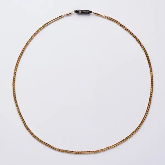 磁気ネックレス アンラスト KiHei 喜平 ネックレス ゴールド 53cm 磁気ループ 磁気ネックレス 医療機器認証 ネオジム永久磁石 150ミリテスラ 2個 UNrust UN-301G2