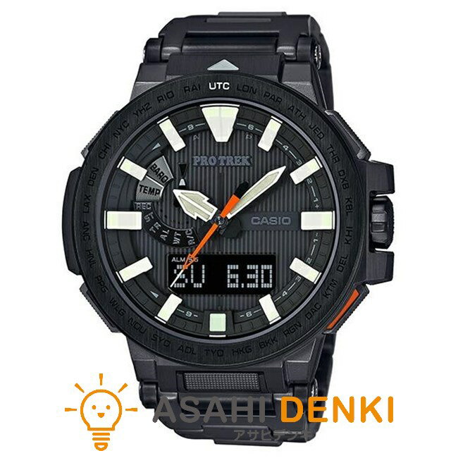 腕時計・時計 ウォッチ おしゃれ カシオ PROTREK MANASLU MULTI BAND6ソーラー電波時計 メンズタイプ PRX-8000YT-1JF