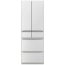 冷蔵庫(501~599L) 大型冷蔵庫 三菱 6ドア 中だけひろびろ大容量 MZシリーズ 幅65cm 540L フレンチドア(観音開き) グランドリネンホワイト MR-MZ54M-W