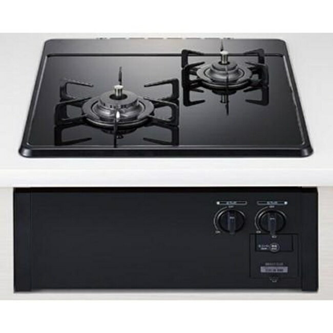 ガスコンロ ガス コンロ ハーマン 都市ガス ビルトインガスコンロ 2口コンロ ガラストップタイプ グリルレス 450ワイド DC2024SPS 12A13A