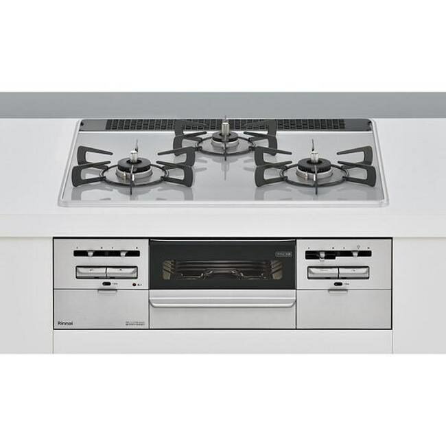 ガスコンロ ガス コンロ リンナイ ビルトインコンロ 標準幅60cmタイプ 強火力(左・右) SENCE(センス) ミストグレー RS31W36P49RVW L...