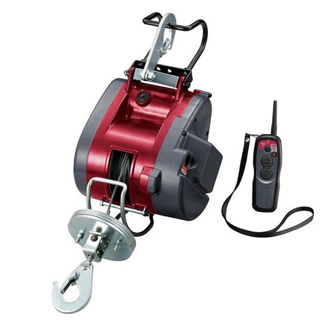 ウインチ ウィンチ 工具 DIY 加工 キョウセラ 685754A リモコンウインチ(吊り上げ・巻き上げ機) AWI62RCD ワイヤーロープ4mm×21m付