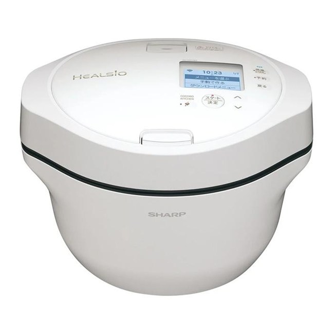 調理器具 シャープ SHARP 水なし自動調理鍋 ヘルシオ ホットクック プレミアムホワイト 1.6L KN-HW16H-W 在庫有、最短出荷のサムネイル