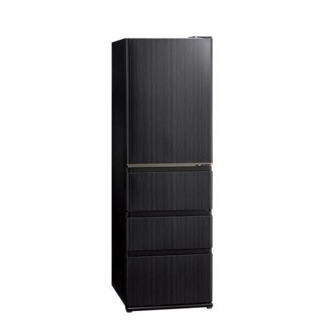 Rakuten - アクア 冷蔵庫(401〜500L) AQR-V46A-K 冷蔵庫 458L 右開き 4ドア 幅59.5cm 大容量冷凍室 見える野菜室 AQR-V46A(K) ウッドブラック