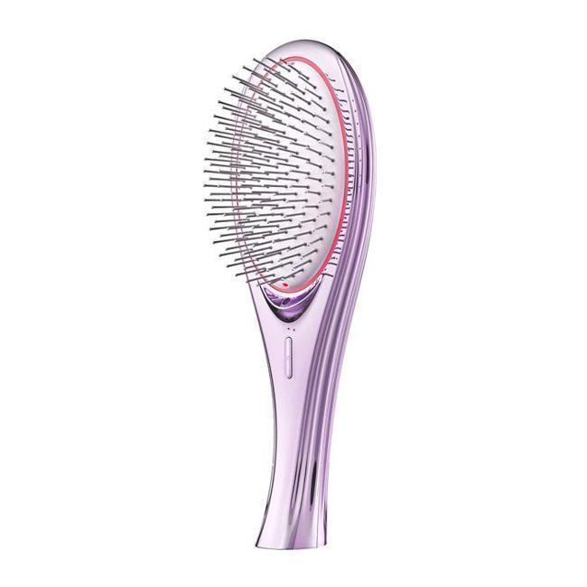 Rakuten - ウェイブウェイブ WAVEWAVE 美容機器 WH41-01-PL パープル EMS Brush Air クッションブラシ マイクロカレント マイナスイオン ヘアケア ヘアブラシ イオンケア 頭皮ケア 美容