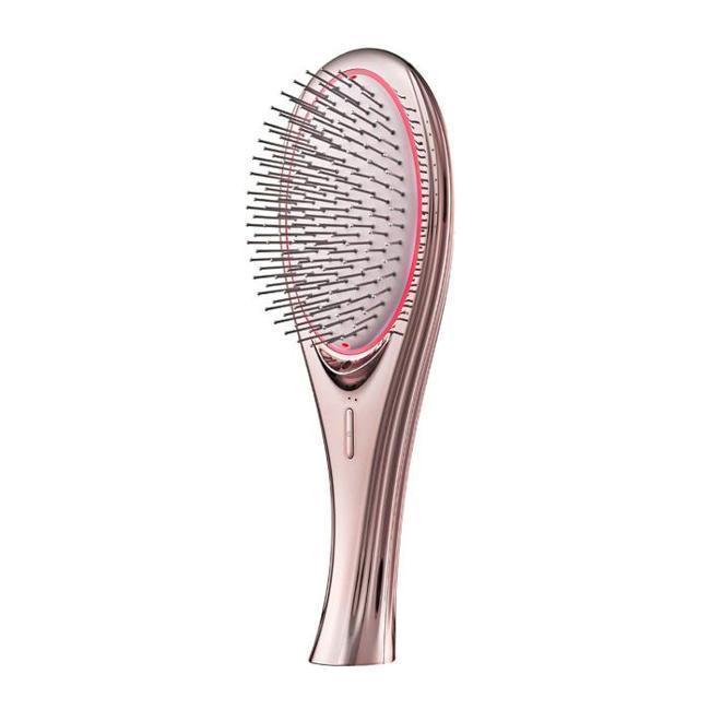 乐天商城 - ウェイブウェイブ WAVEWAVE WH41-01-PG ピンクゴールド EMS Brush Air クッションブラシ マイクロカレント マイナスイオン ヘアケア ヘアブラシ イオンケア 頭皮ケア 美容機器 美容